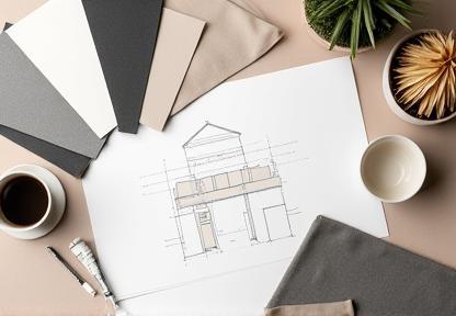 Mood board and design sketches