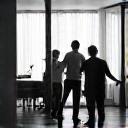 Professional team styling an interior space